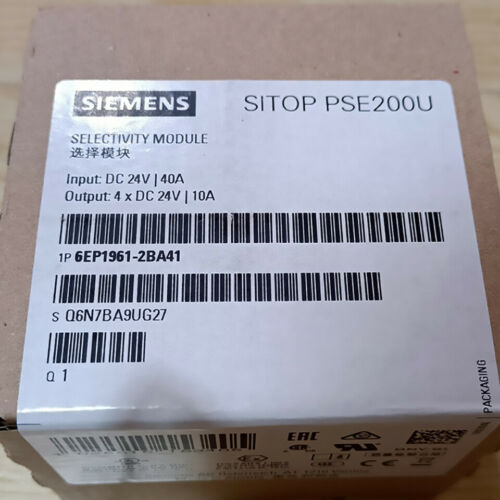 Siemens 6EP1961-2BA41 Selectivity Module...