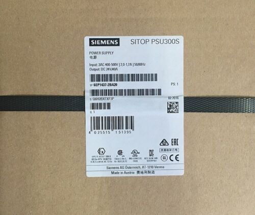 Siemens 6EP1437-2BA20 SITOP Switching Power Supply...