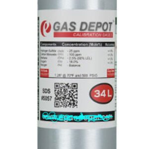 34L H2S 25 ppm/ Nitrogen