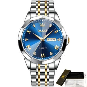 OLEVS 9931 Stainless Steel Strap Waterpr...